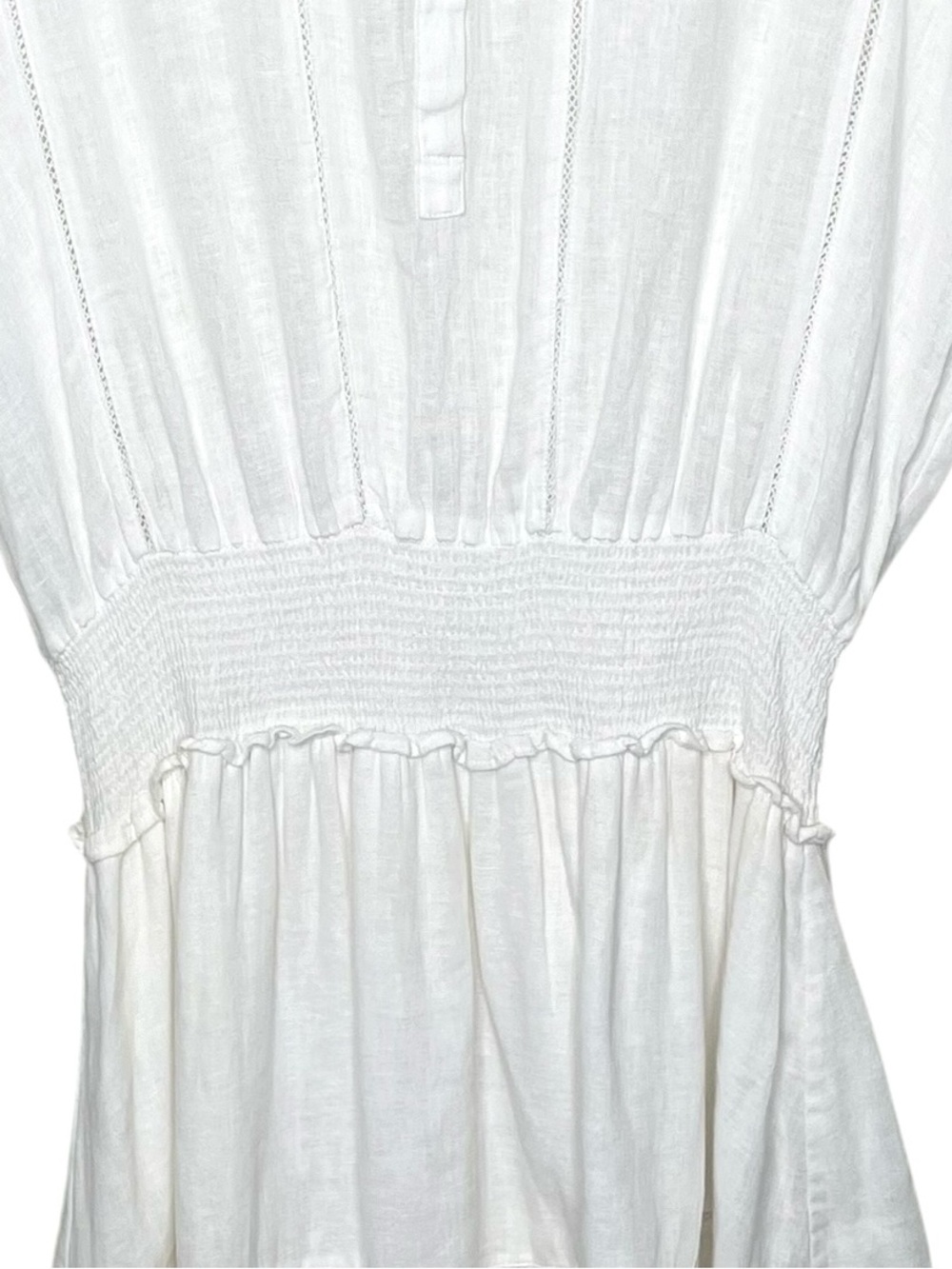 Rails Angelina Lace Detail Mini Dress White Medium - Picture 12 of 13